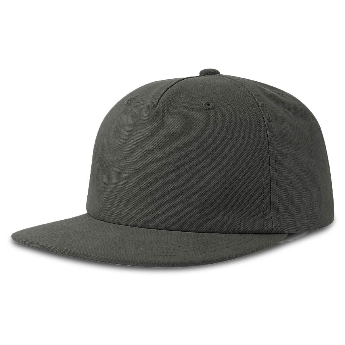 Cruz Organic Cotton Flat Peak - Dark Grey - Front