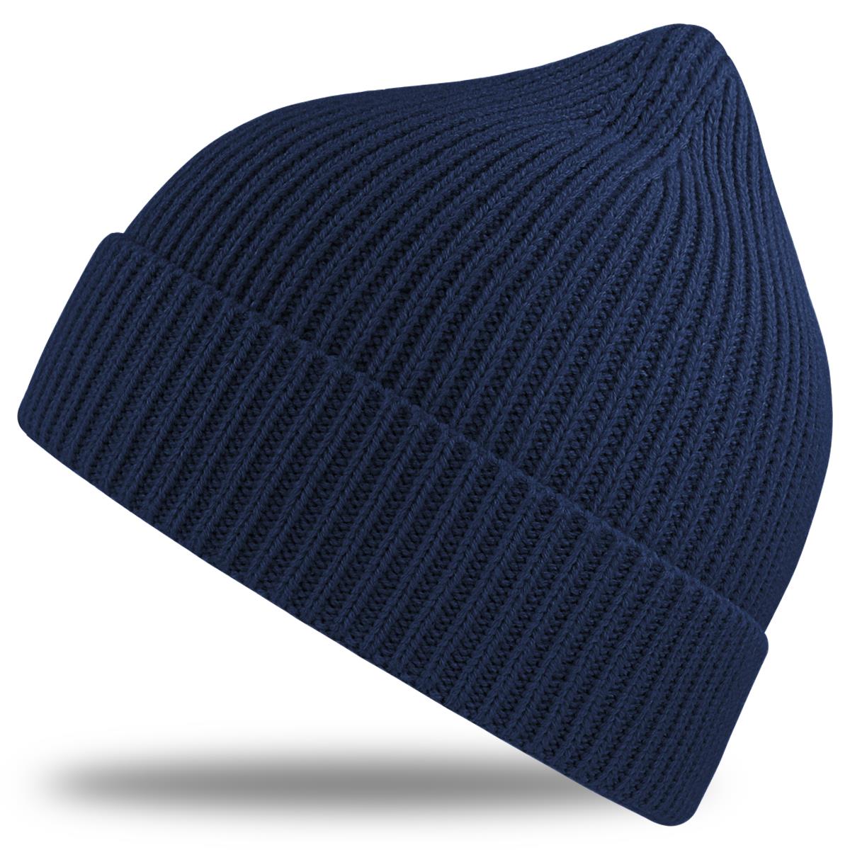 Andy Recycled Beanie - Navy - Front