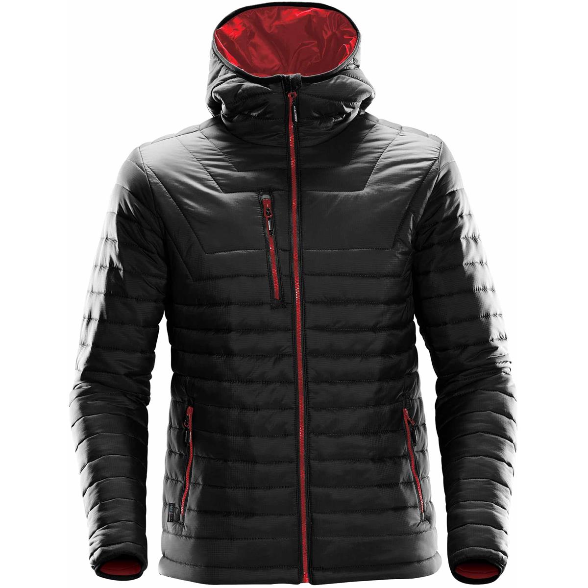 Men's Gravity Thermal Jacket - Black / True Red - Front