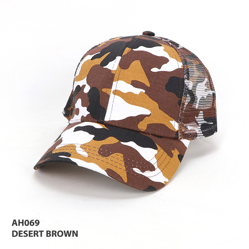 Cammo 6-Panel Cap – Grace Collection AH069