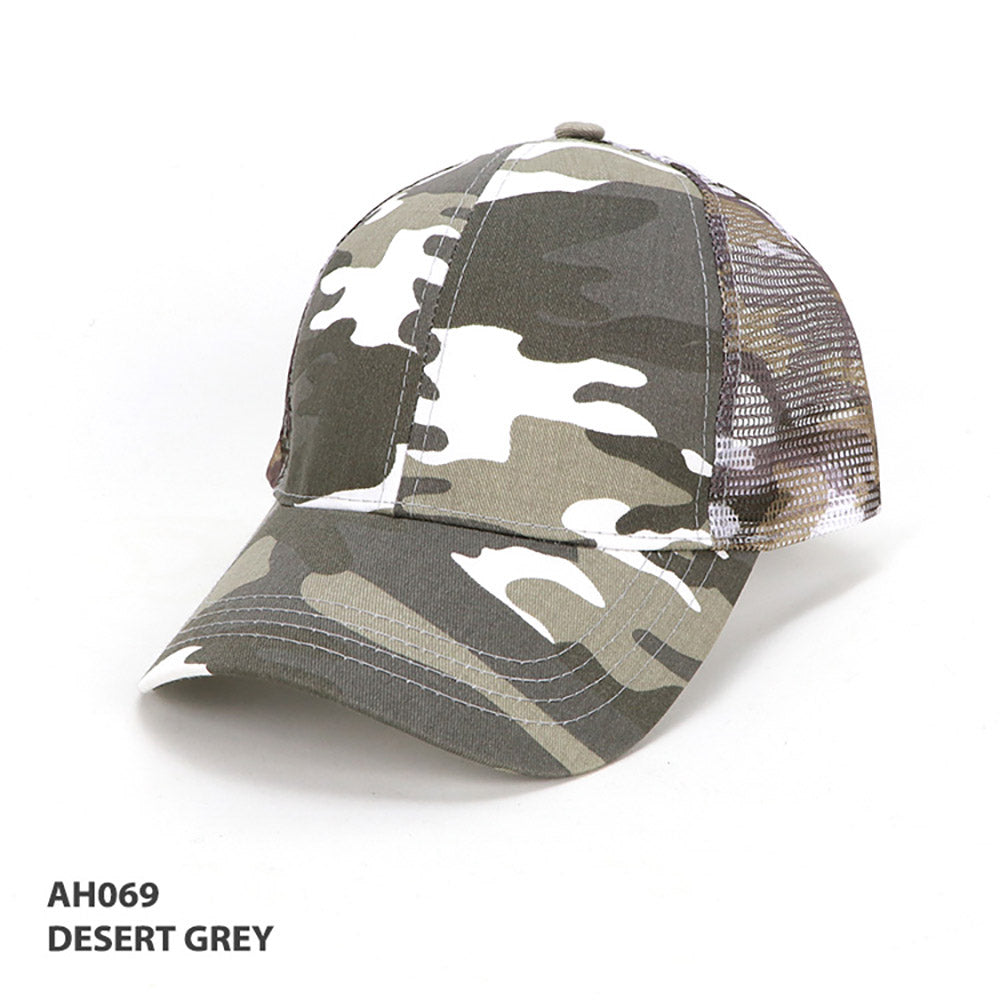 Cammo 6-Panel Cap – Grace Collection AH069