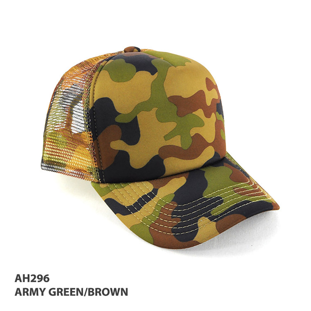 Camouflage Trucker Mesh Cap – Grace Collection AH296