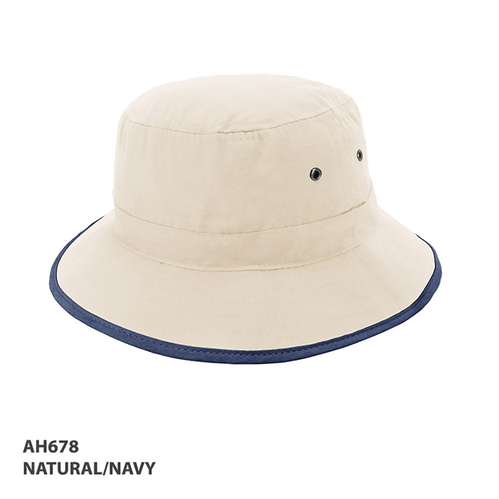 Microfibre Bucket Trim Hat – Grace Collection AH678