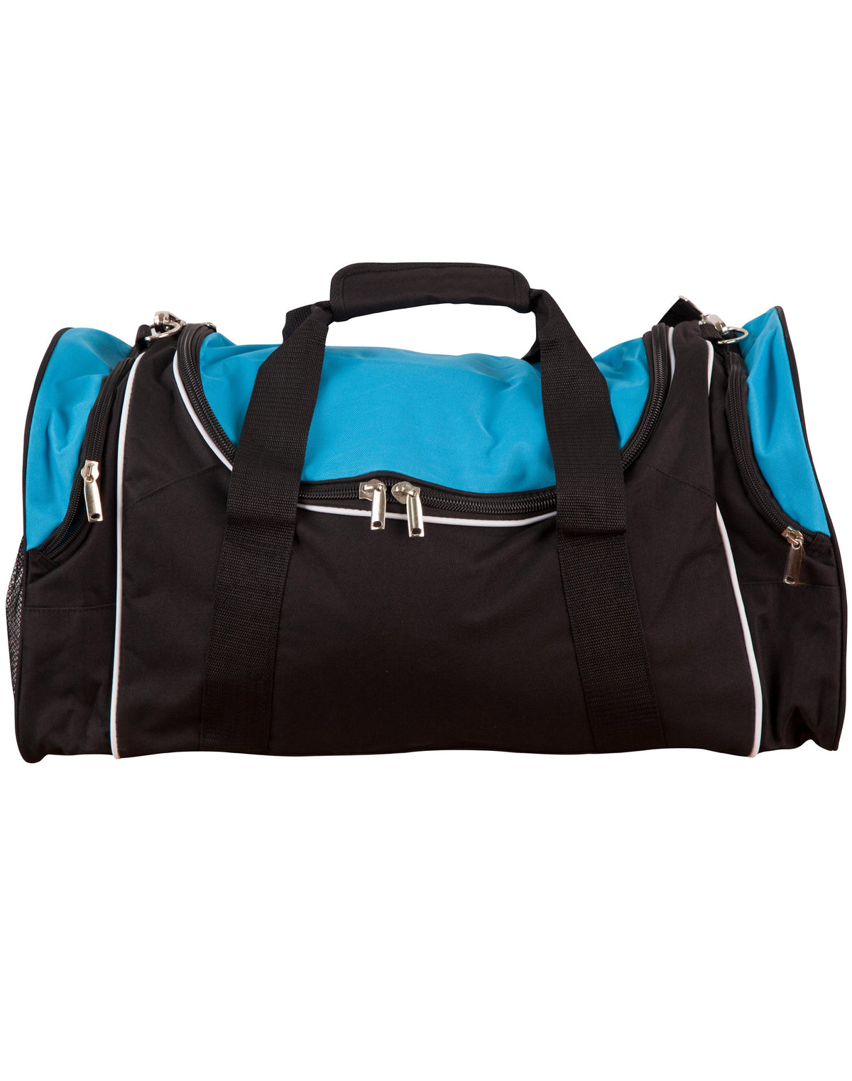 Winner - Sports / Travel Bag - B2020 - Black / White / Aqua Blue