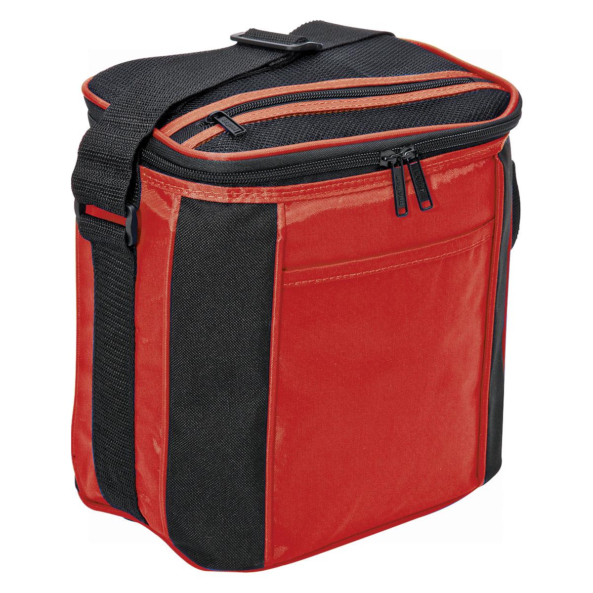 6 Drink Cooler - Black / Red - Front