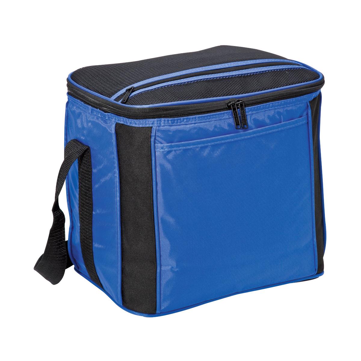 Large Cooler Bag - Black / Royal - Front