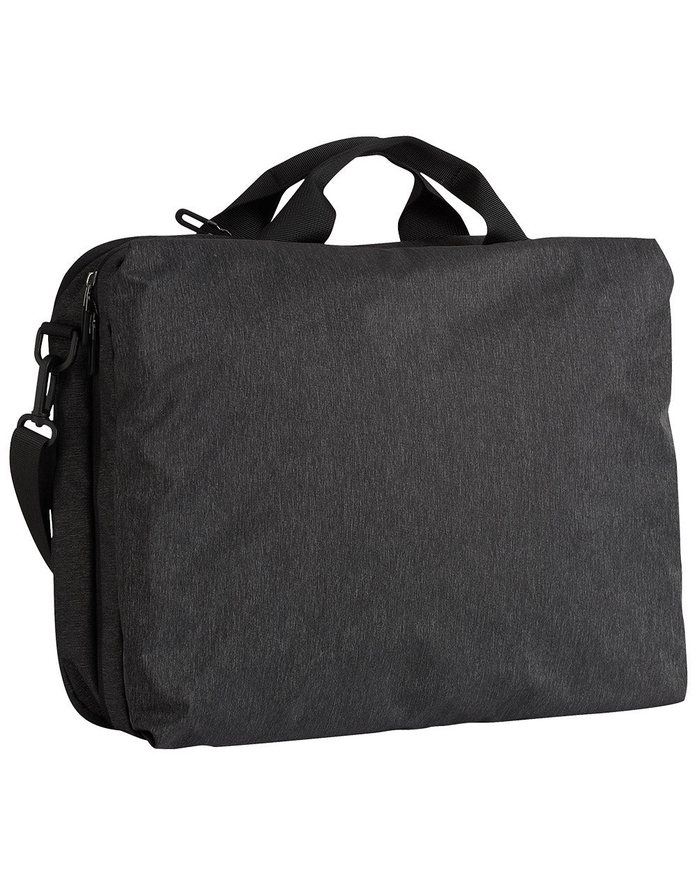 Utility Heather Laptop Bag - B5005 - Marl Black
