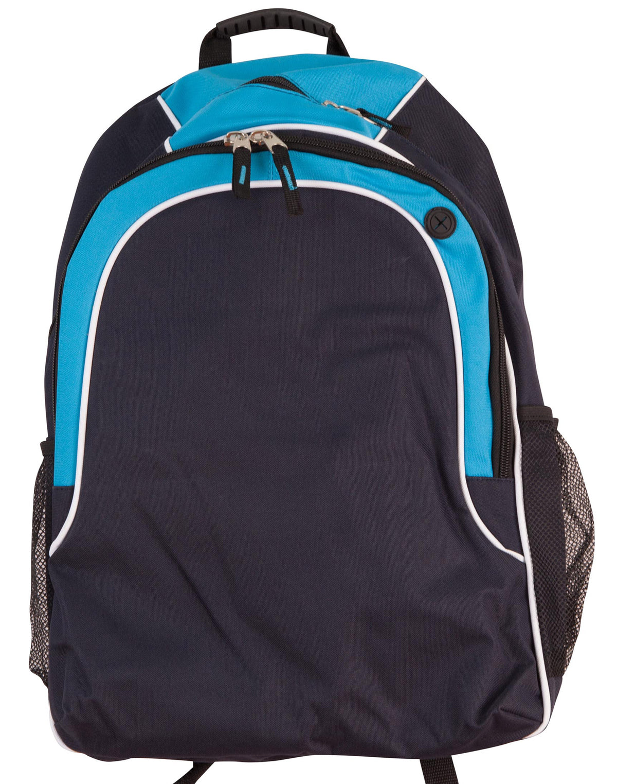 Winner Backpack - B5020 - Navy / White / Aqua Blue