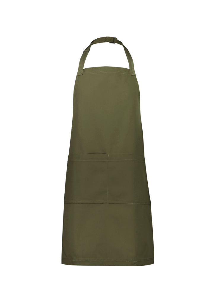 Barley Apron - Olive - Front