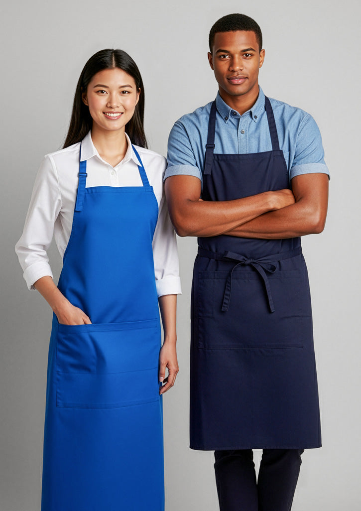 Bib Apron - Royal - Model