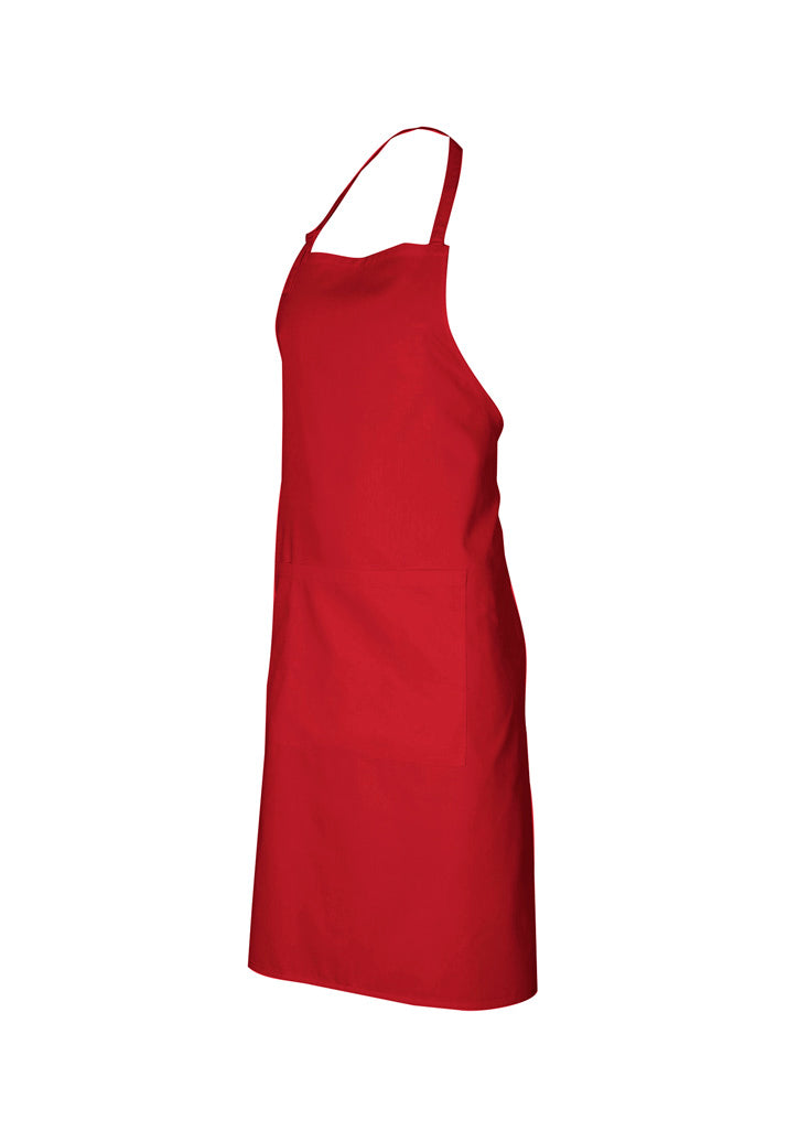 Bib Apron - Red - Front