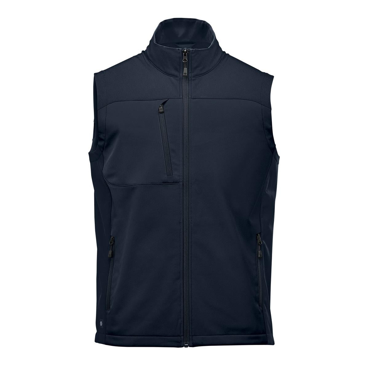 Men's Cascades Softshell Vest - Navy / Navy - Front