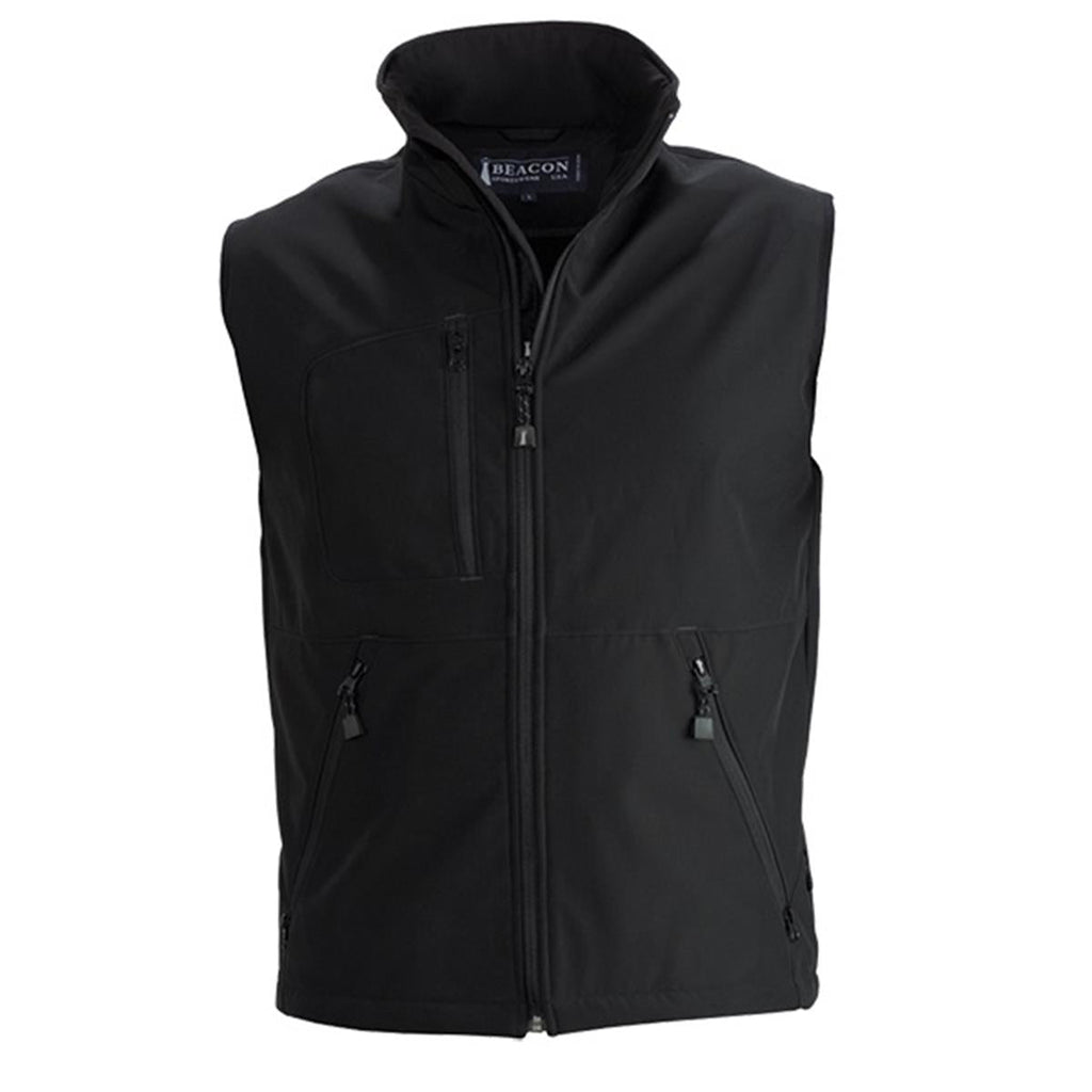 Montana Men's Softshell Vest - Black - Front