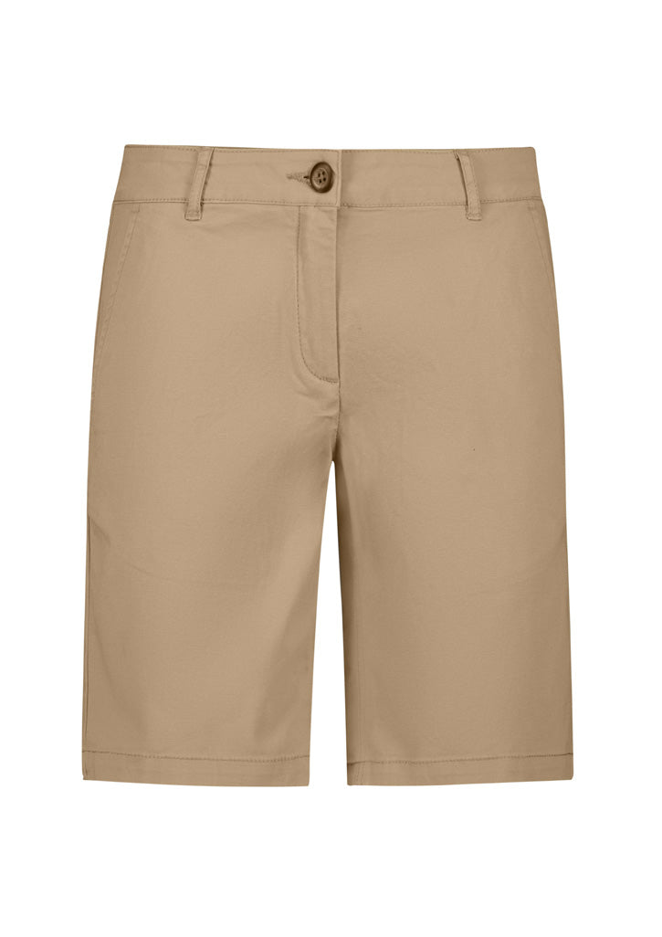 Lawson Womens Chino Short - Dark Stone - Front