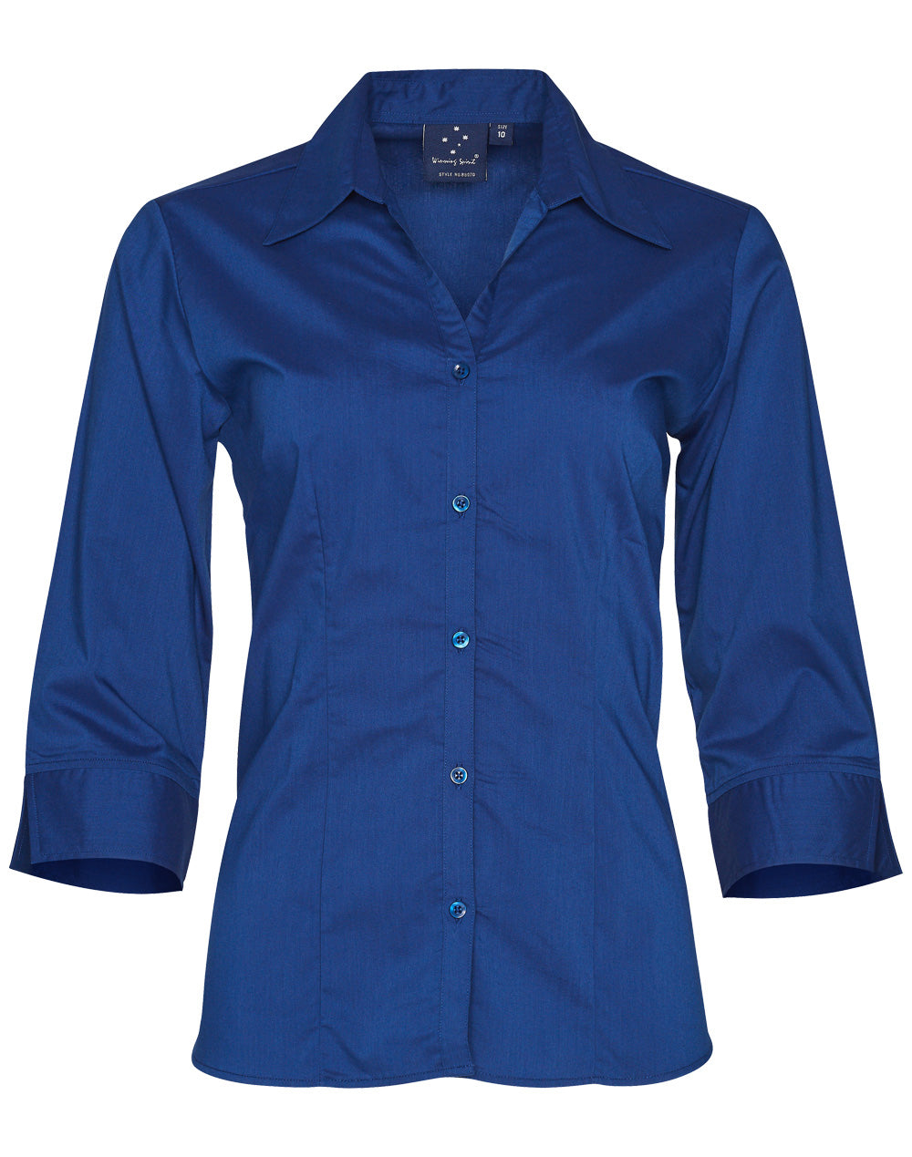 Ladies' 3/4 sleeve teflon shirt - BS07Q - Royal
