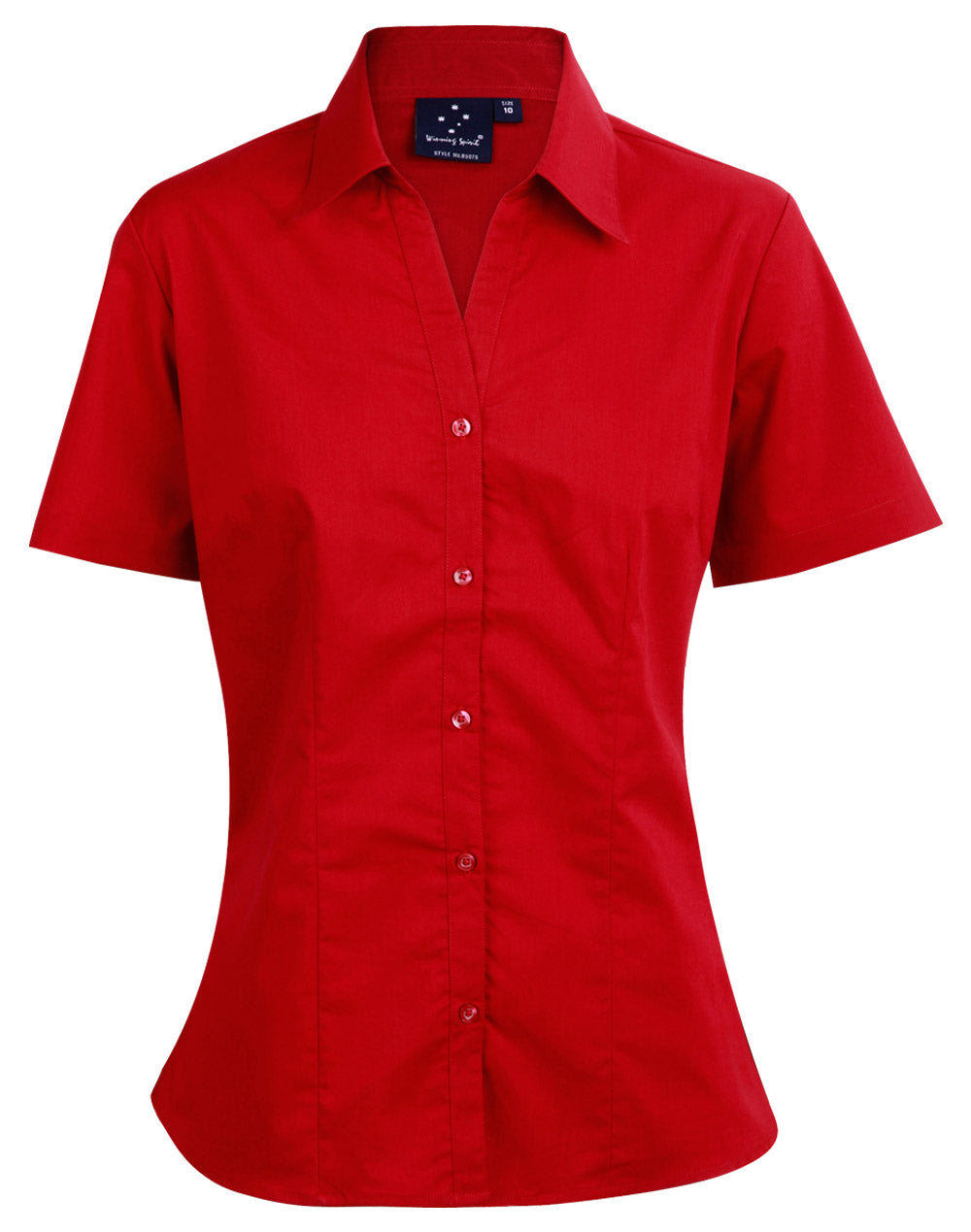 Ladies S/S Teflon shirt - BS07S - Cherry Red