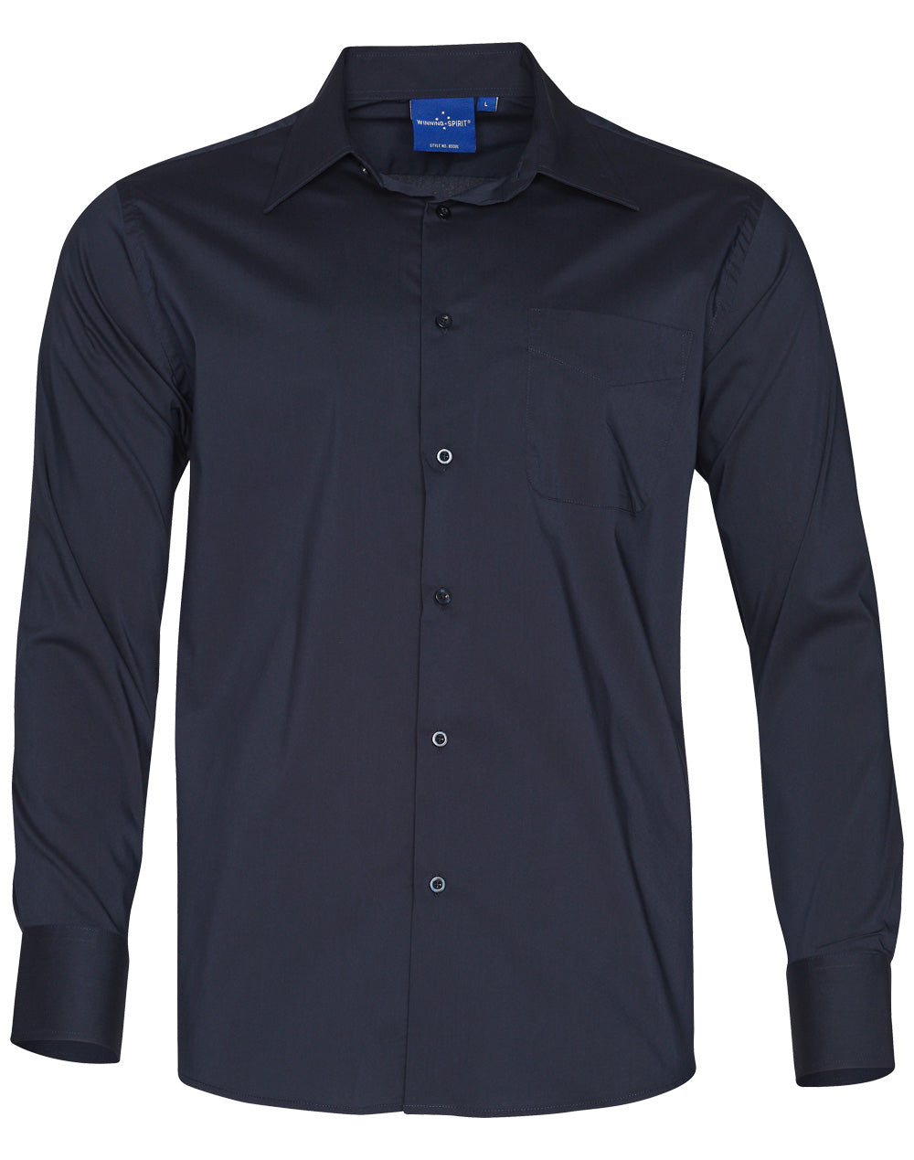 Mens L/S Teflon business shirt - BS08L - Navy