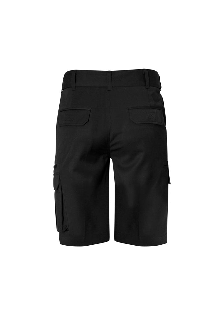 Detroit Mens Short (Stout) - Black - Back