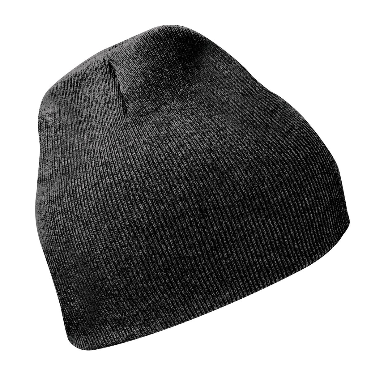 Avalante Knit Beanie - Charcoal Heather - Front