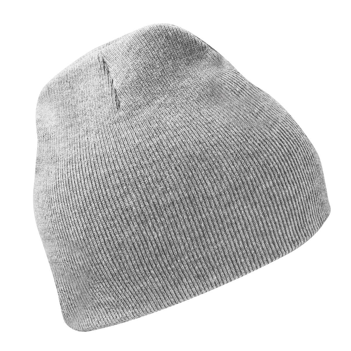 Avalante Knit Beanie - Grey Heather - Front