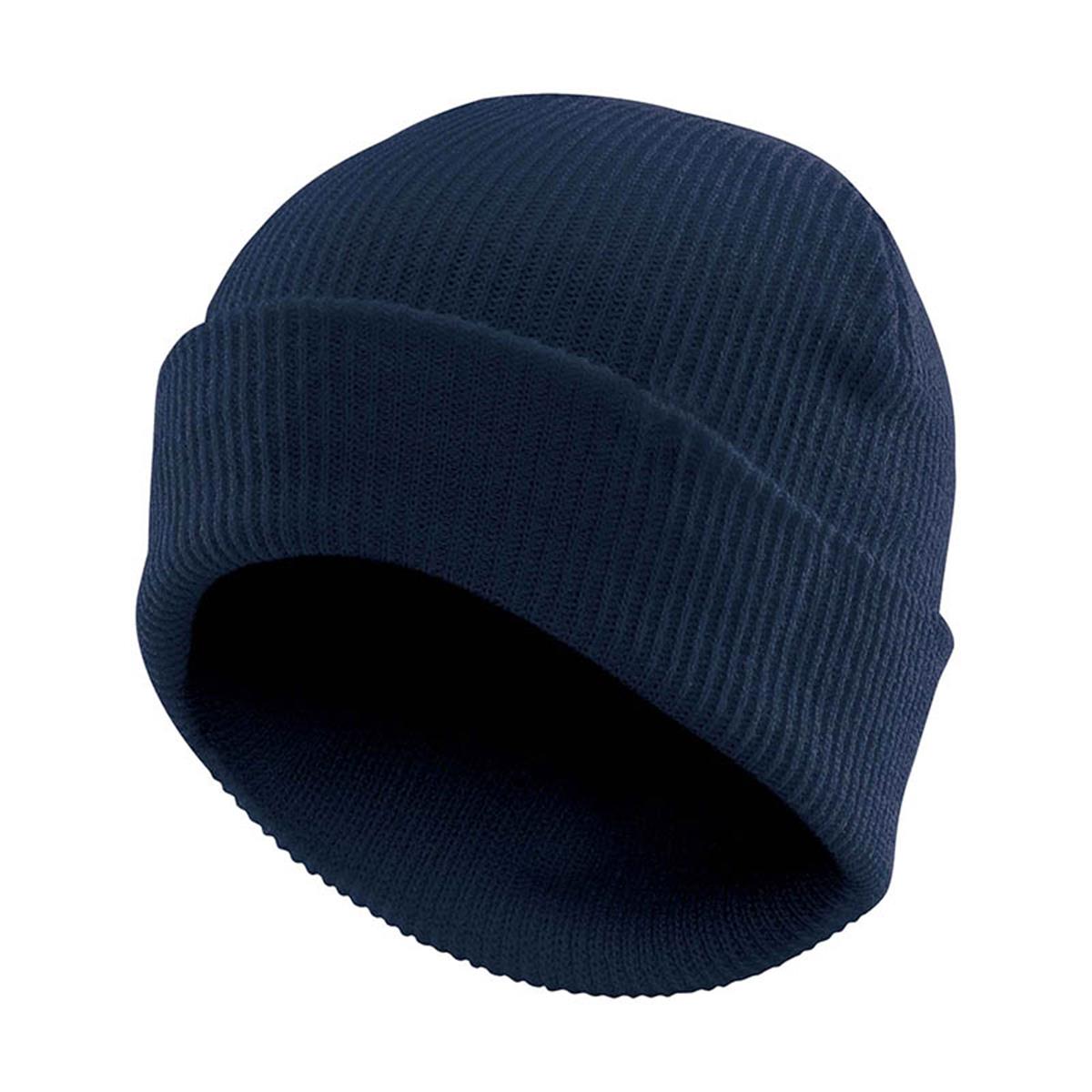 Vintage Knit Beanie - Navy - Front
