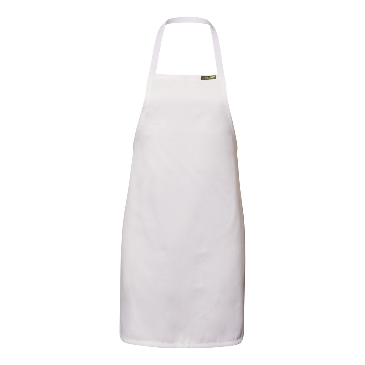 Full Bib 100% Polyester Apron - White