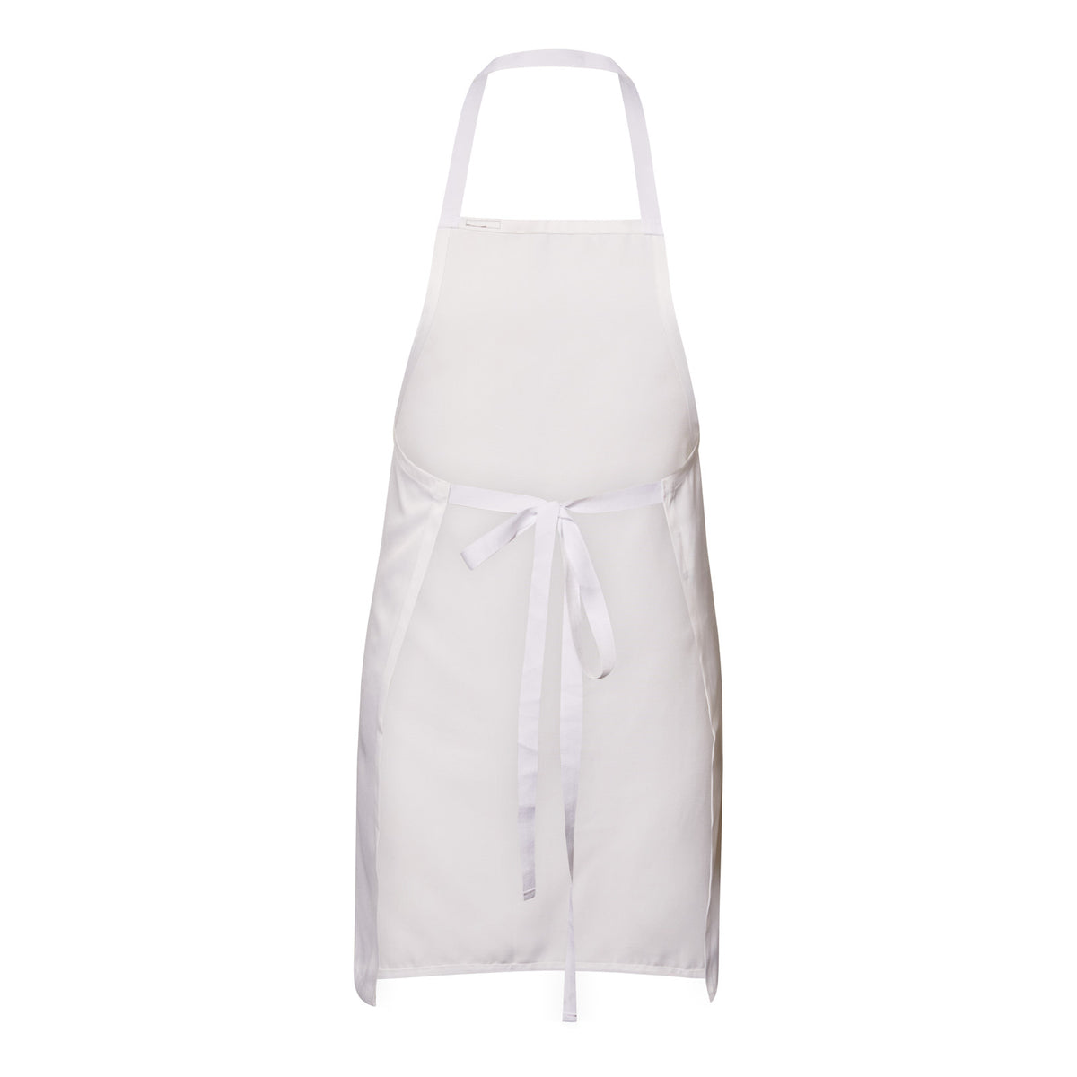 Full Bib 100% Polyester Apron - White