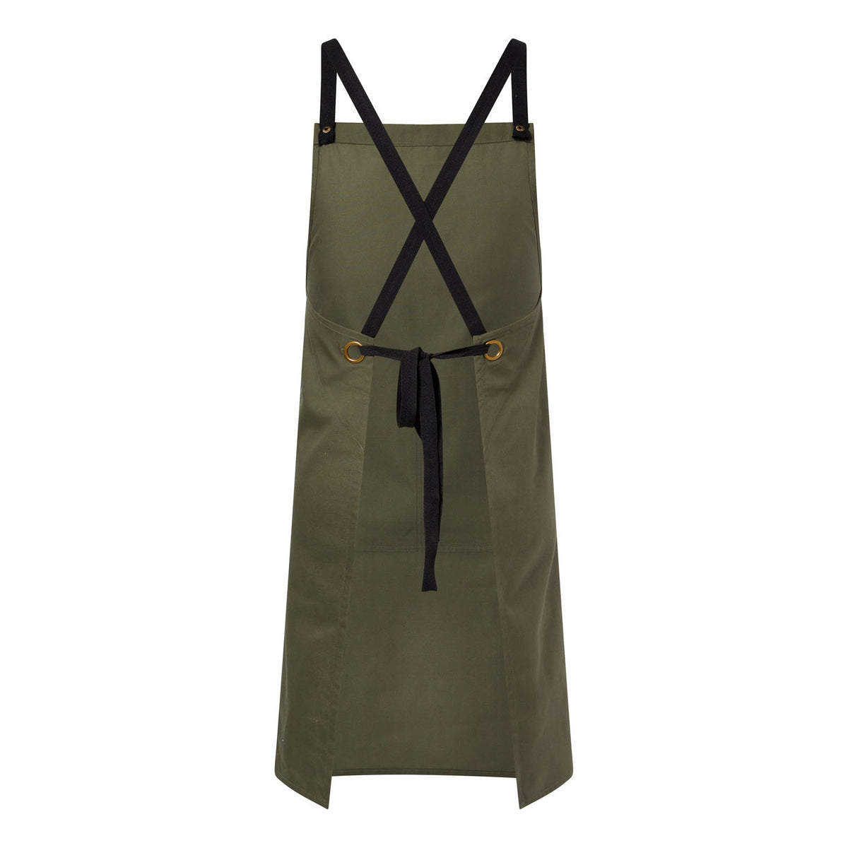 Full Bib Apron with Pockets - Olive