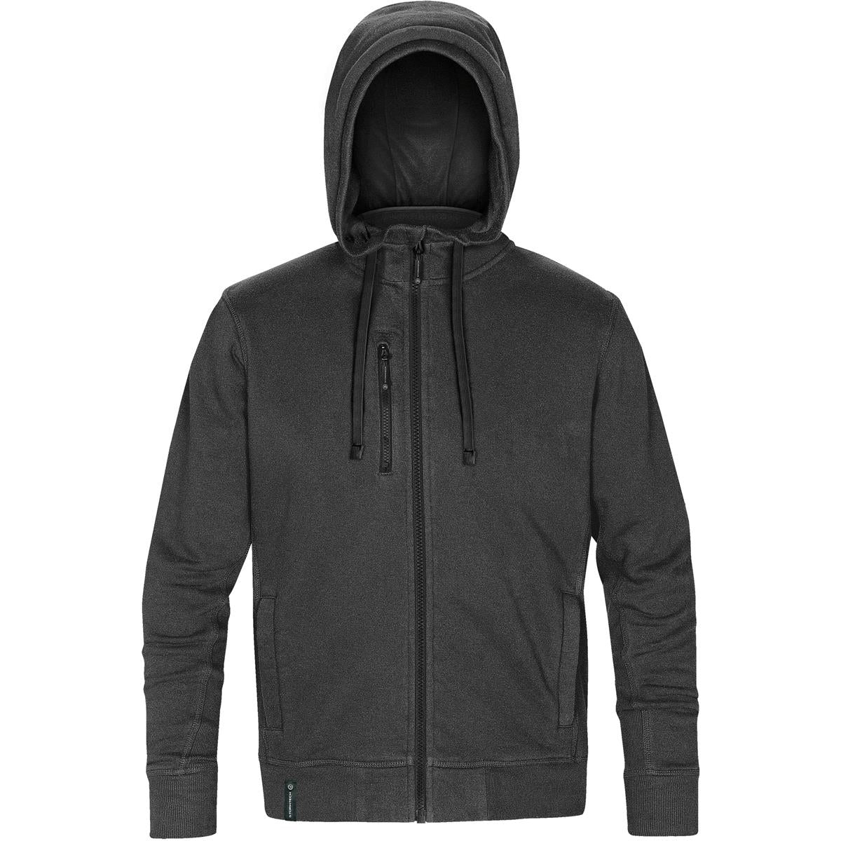 Men's Metro Full-Zip Hoody - Carbon Heather / Black - Front