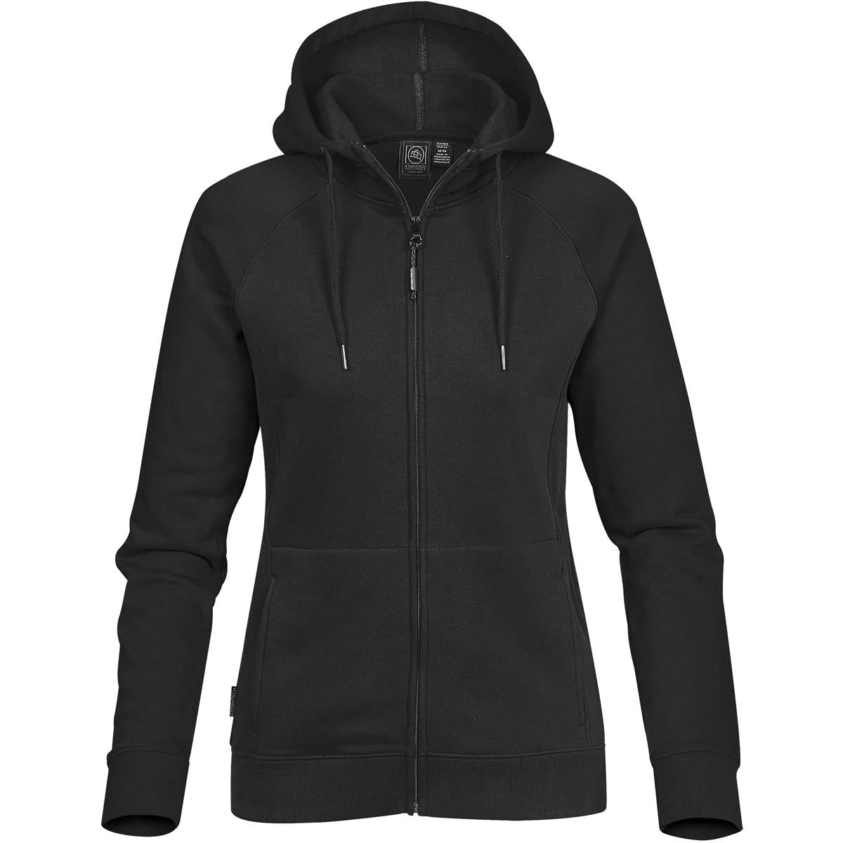 Women's Omega Zip Hoody - Black - Front