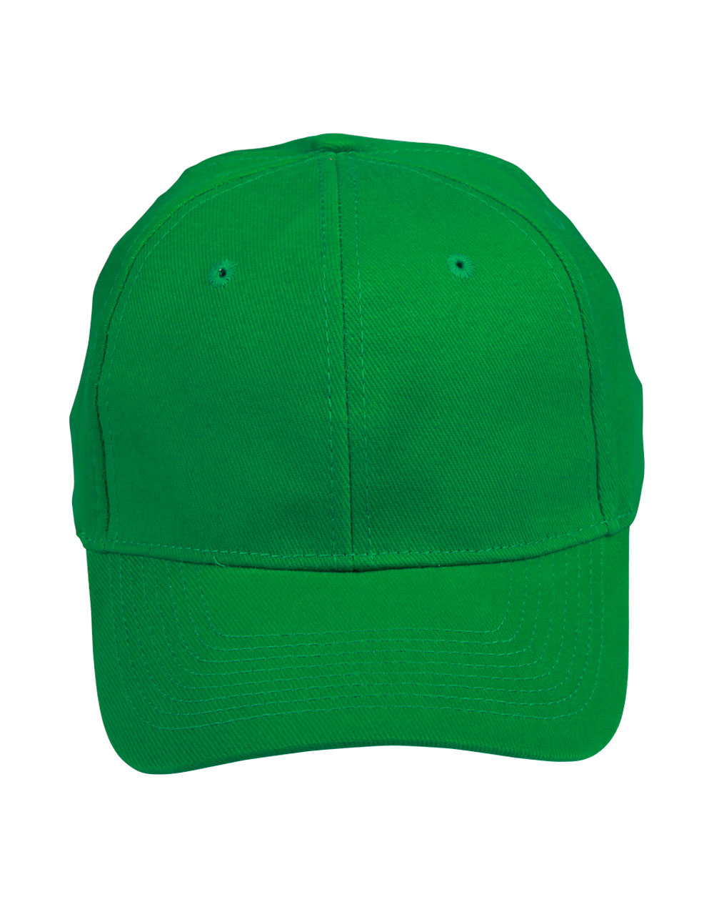 Heavy Brushed Cotton Cap - CH01 - Kelly Green