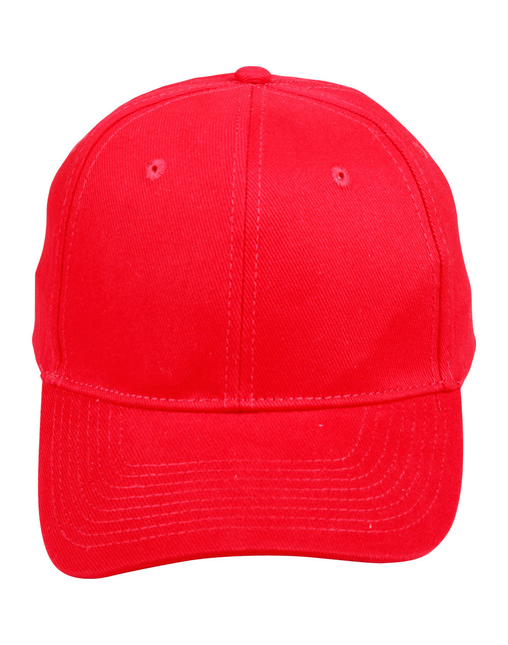 Heavy Brushed Cotton Cap - CH01 - Red