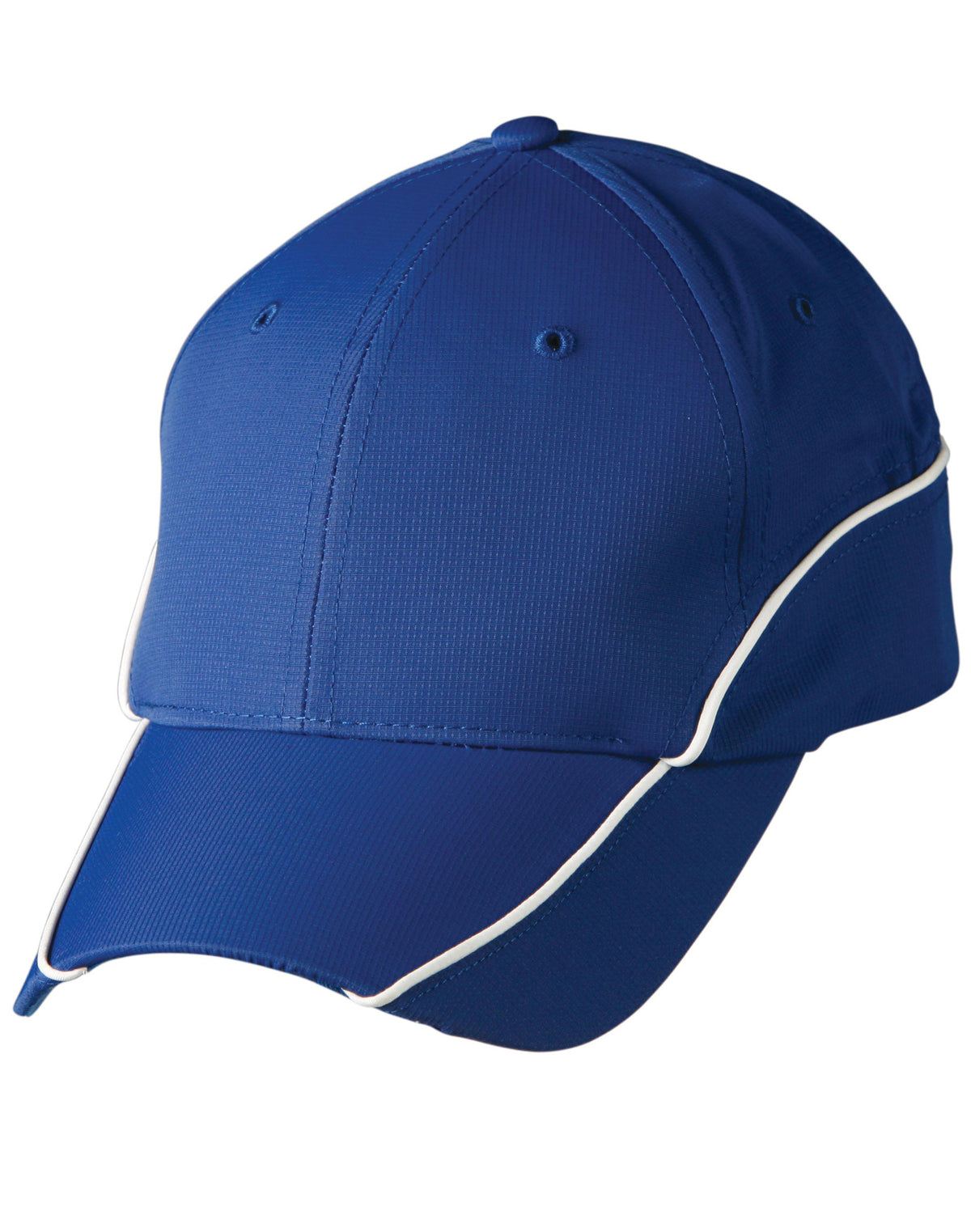 Nylon poly mesh contrast trim - CH21 - Royal / White