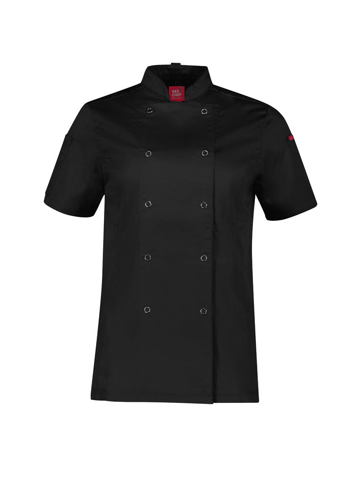 Zest Womens Short Sleeve Jacket - Black - Front