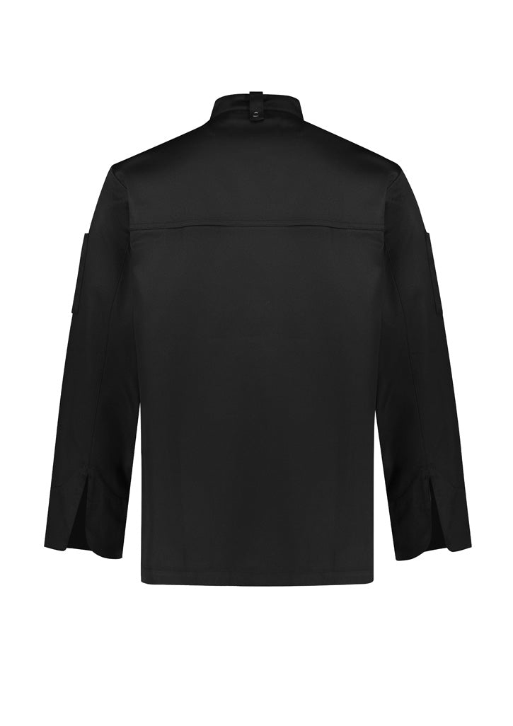 Zest Mens Long Sleeve Jacket - Black - Back