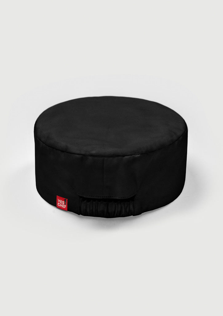 Chef Cap - Black - Back