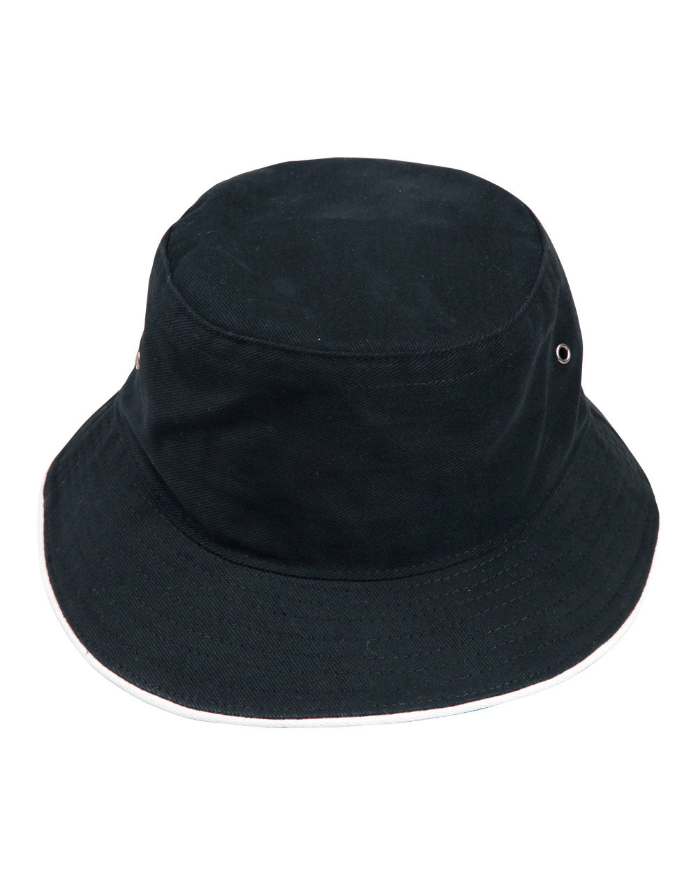 Soft Washed Sandwich Bucket Hat - CH31 - Navy / White