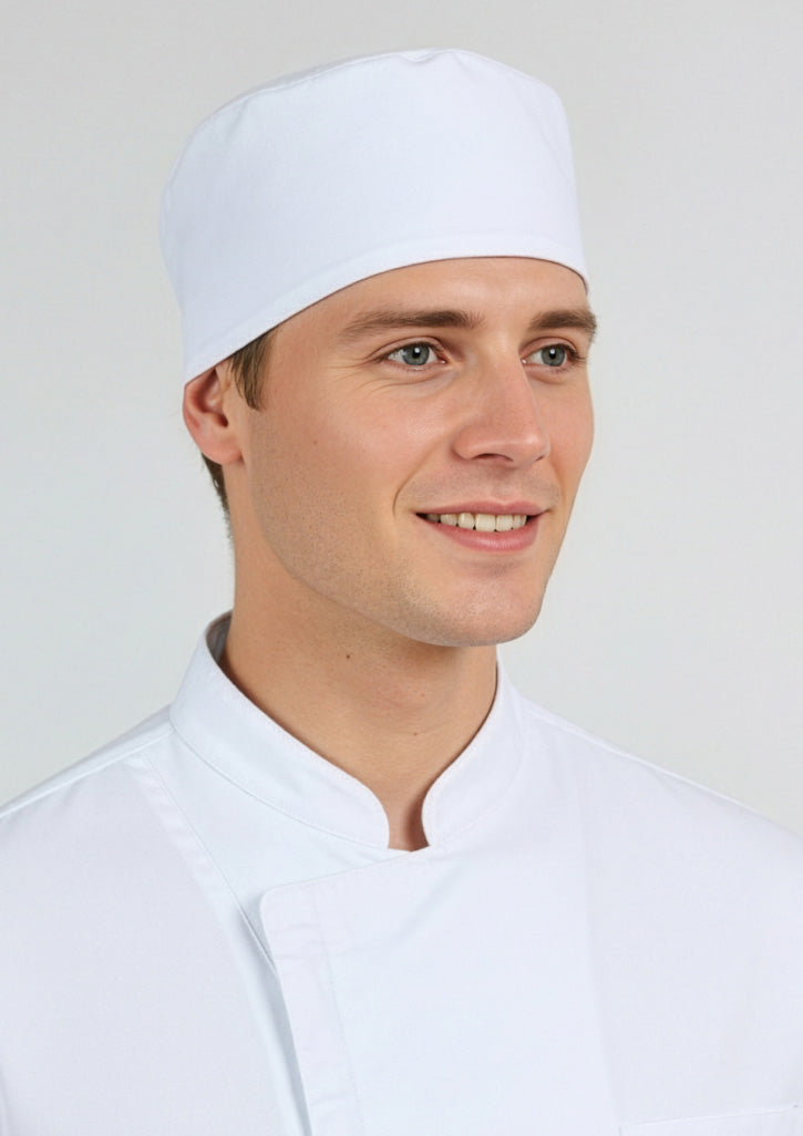 Mesh Flat Top Hat - White - Model