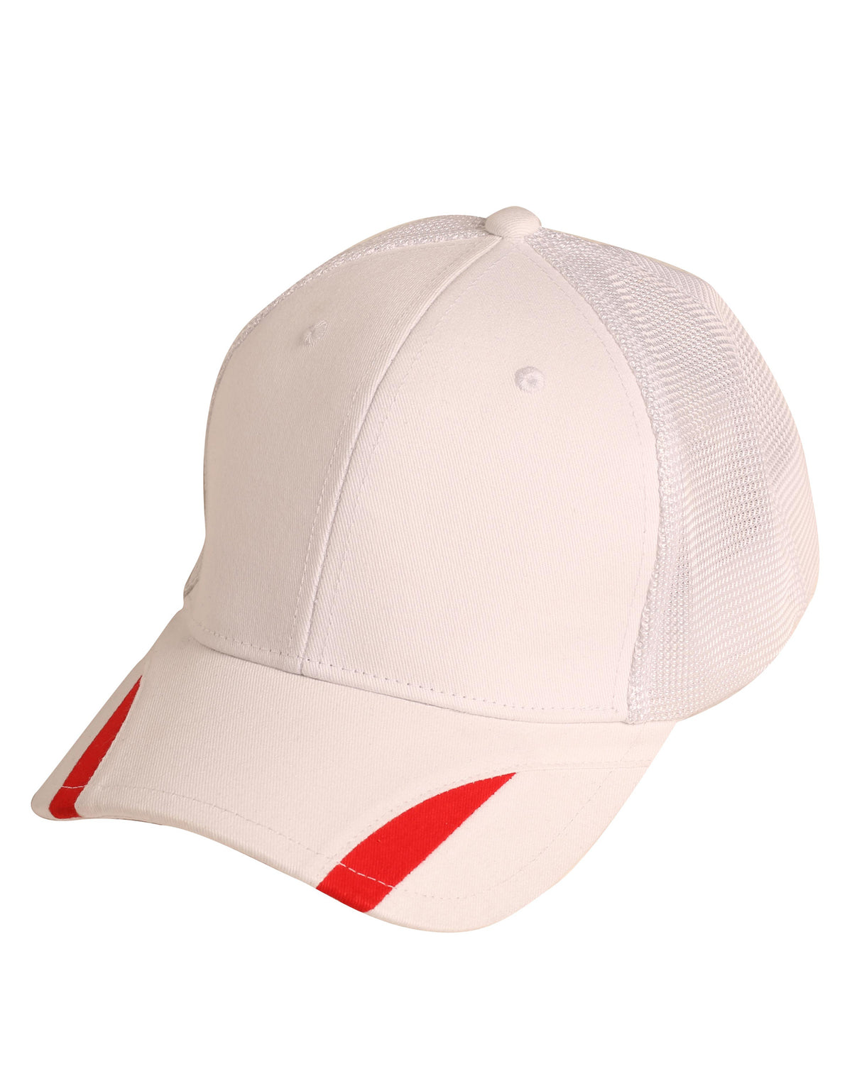Contrast Peak Trim Cap - CH41 - White / Red
