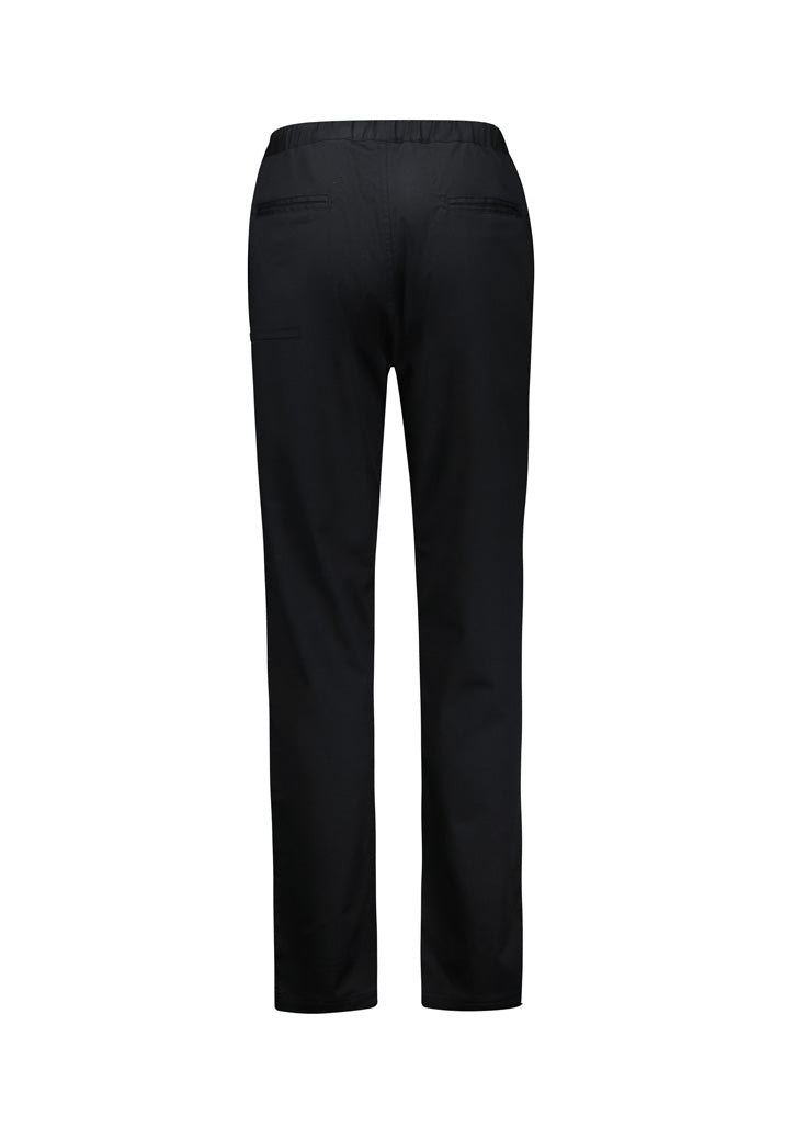 Saffron Womens Chef Flex Pant - Black - Back