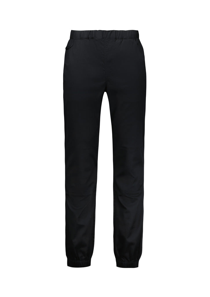 Cajun Mens Chef Jogger Pant - Black - Front