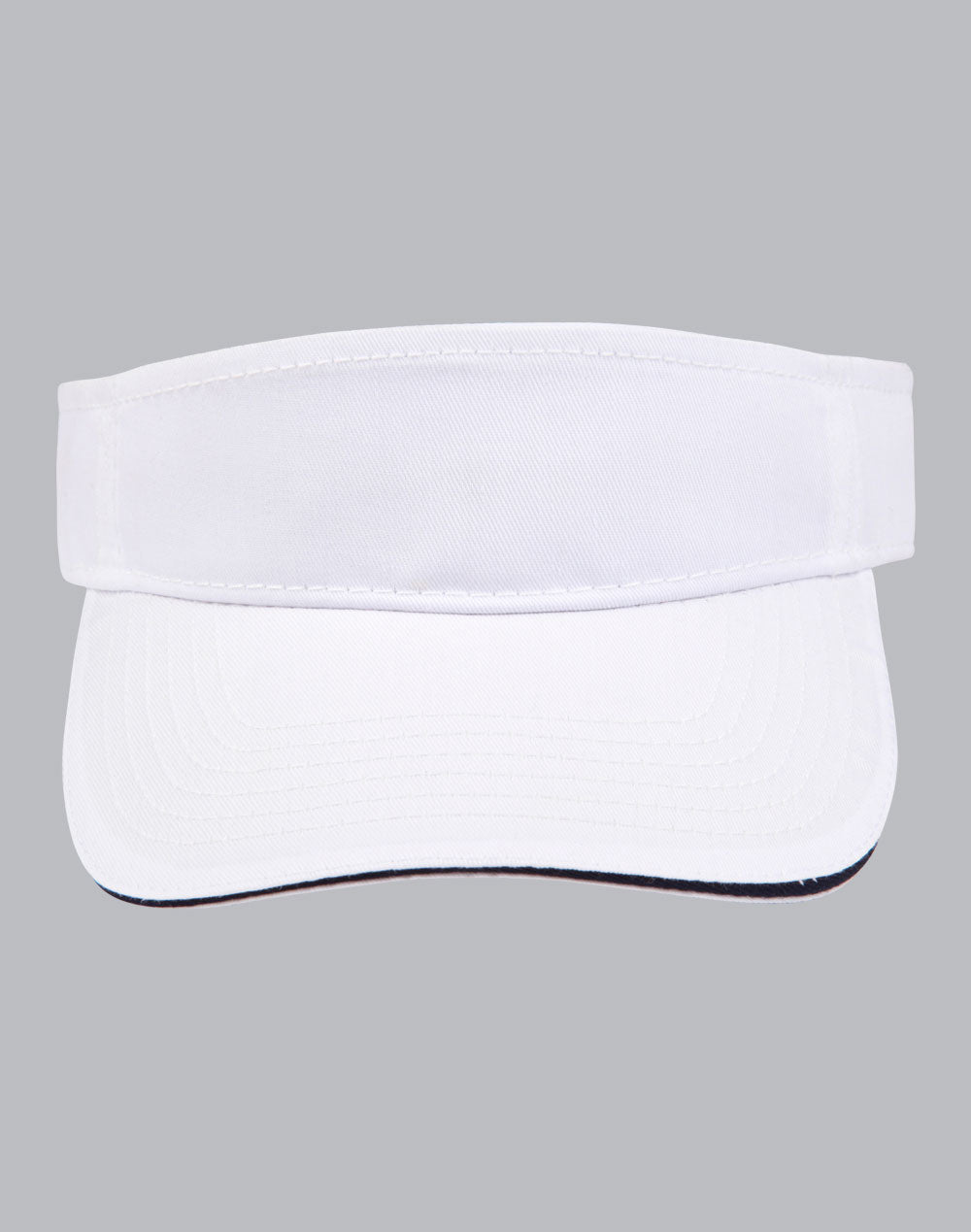 Polo twill visor - CH49 - White / Navy