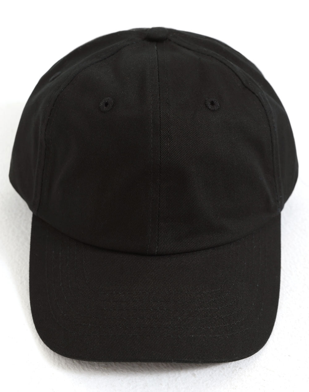Cotton Twill Unstructured Cap - CH55 - Black