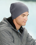 Winning Spirit Acrylic knit beanie with cable row feature CH62