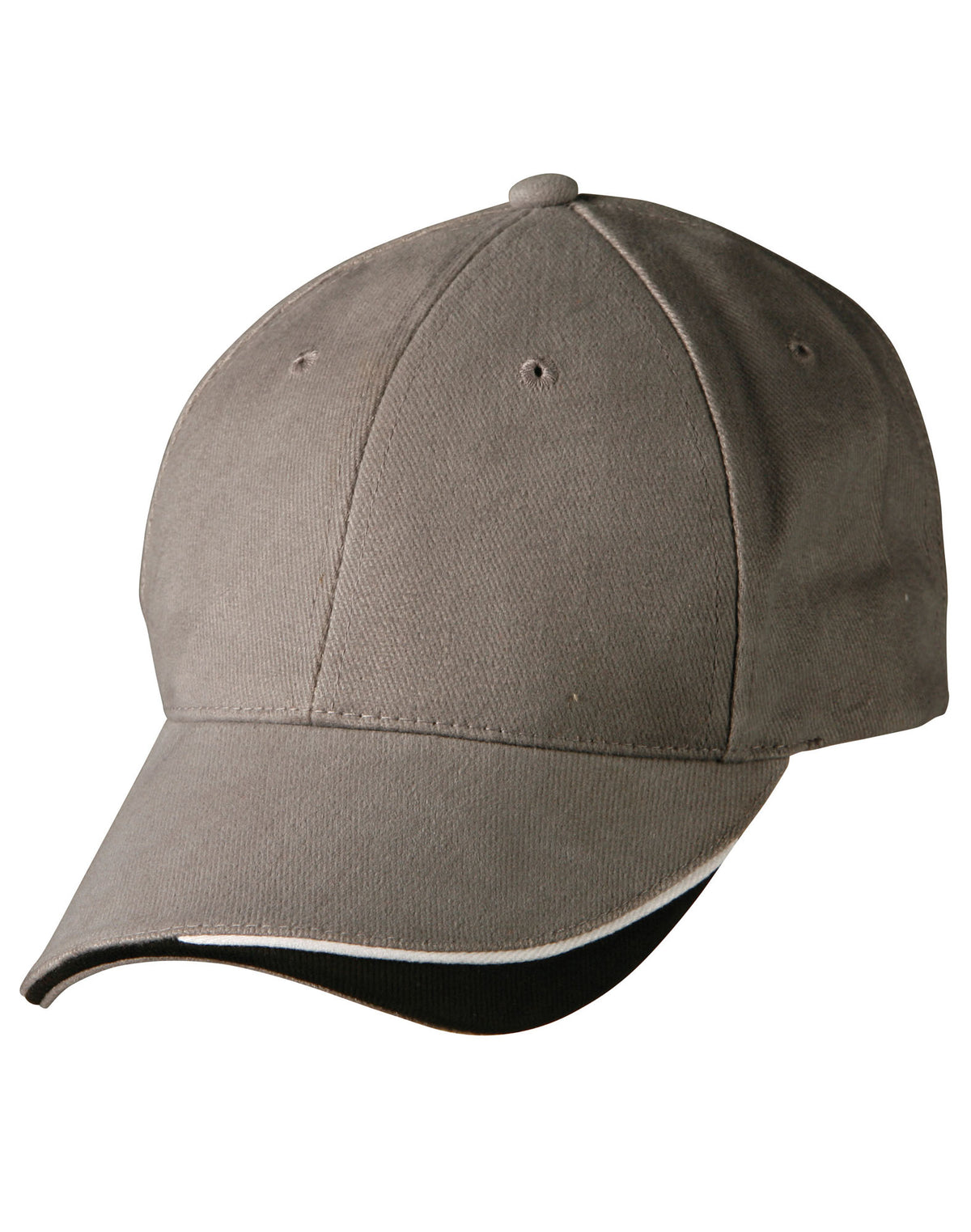 The edge, two tone heavy brushed  sandwich peak - CH68 - Grey / White / Black