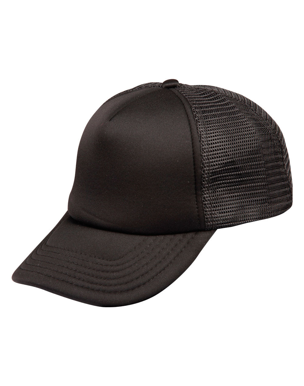 Contrast Trucker Cap - Black/Black - View