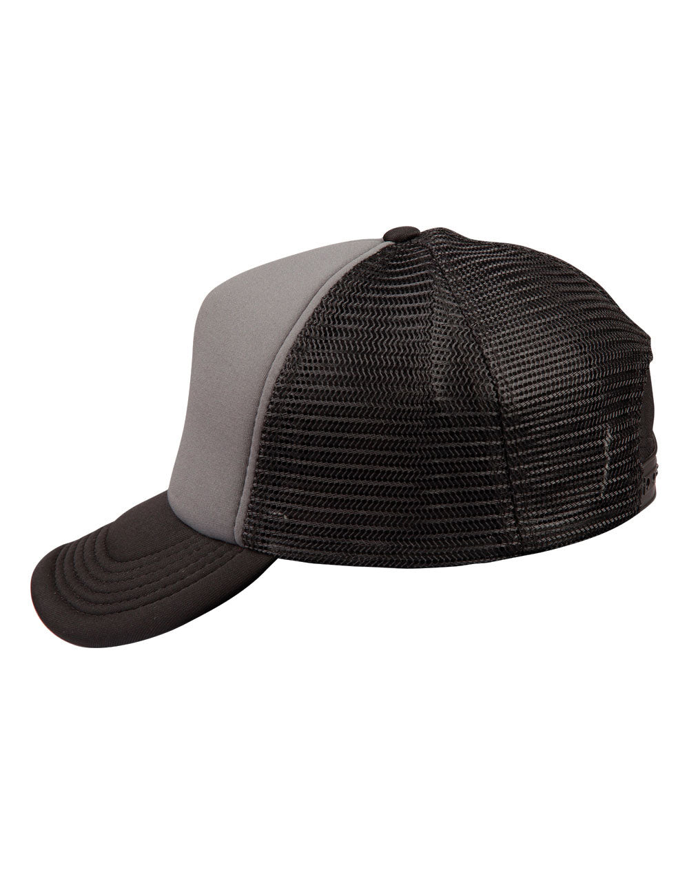 Contrast Trucker Cap - Grey/Black - View