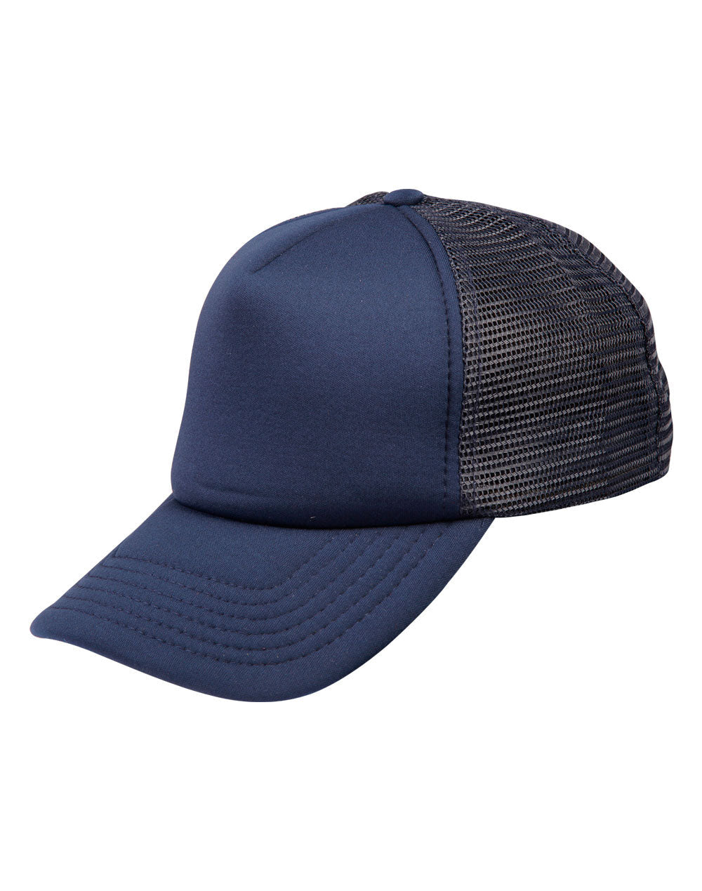 Contrast Trucker Cap - Navy/Navy - View