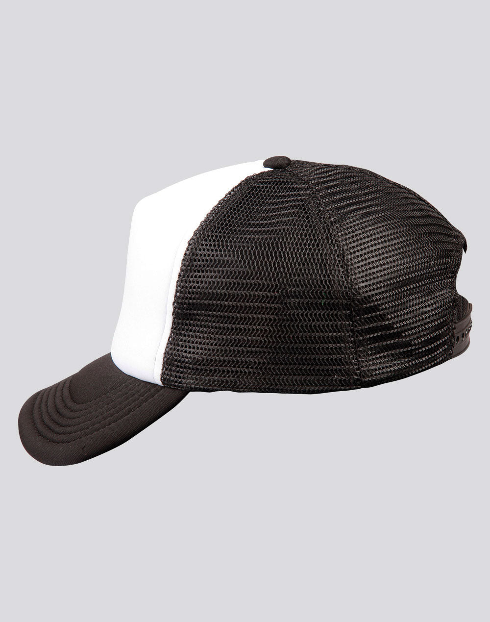 Contrast Trucker Cap - White/Black - View