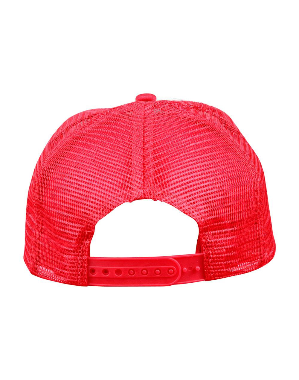 Contrast Trucker Cap - White/Red - Back